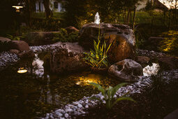 Brunnen auf der Terrasse